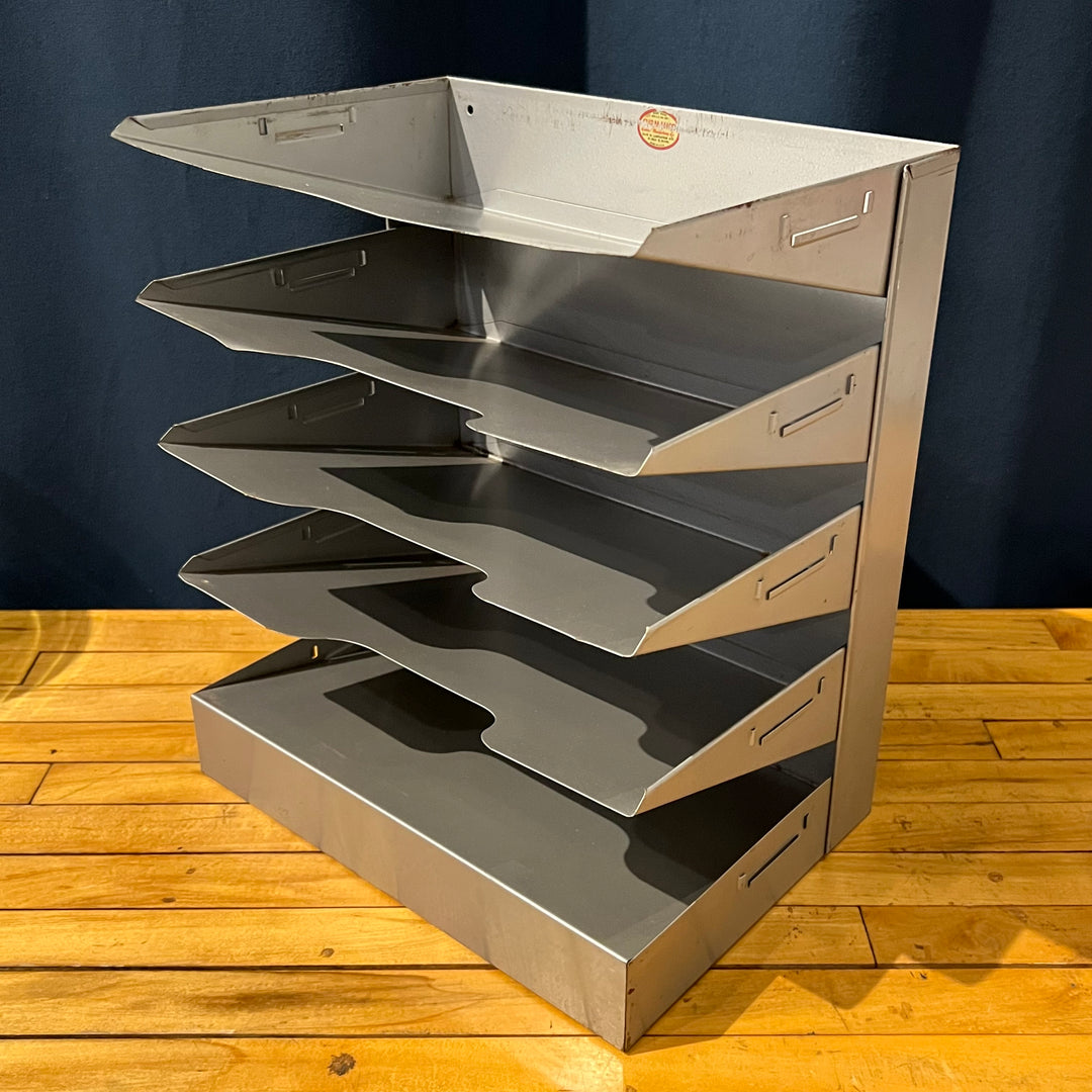 Silver Curmanco 5-tier Metal Paper Sorter