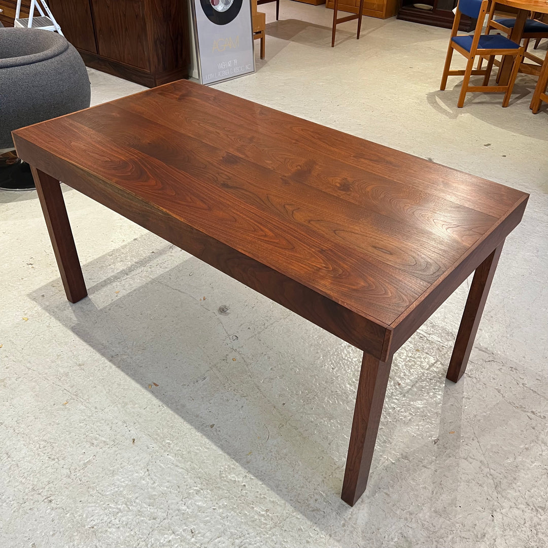 1970s Custom Minimalist Solid Walnut Table