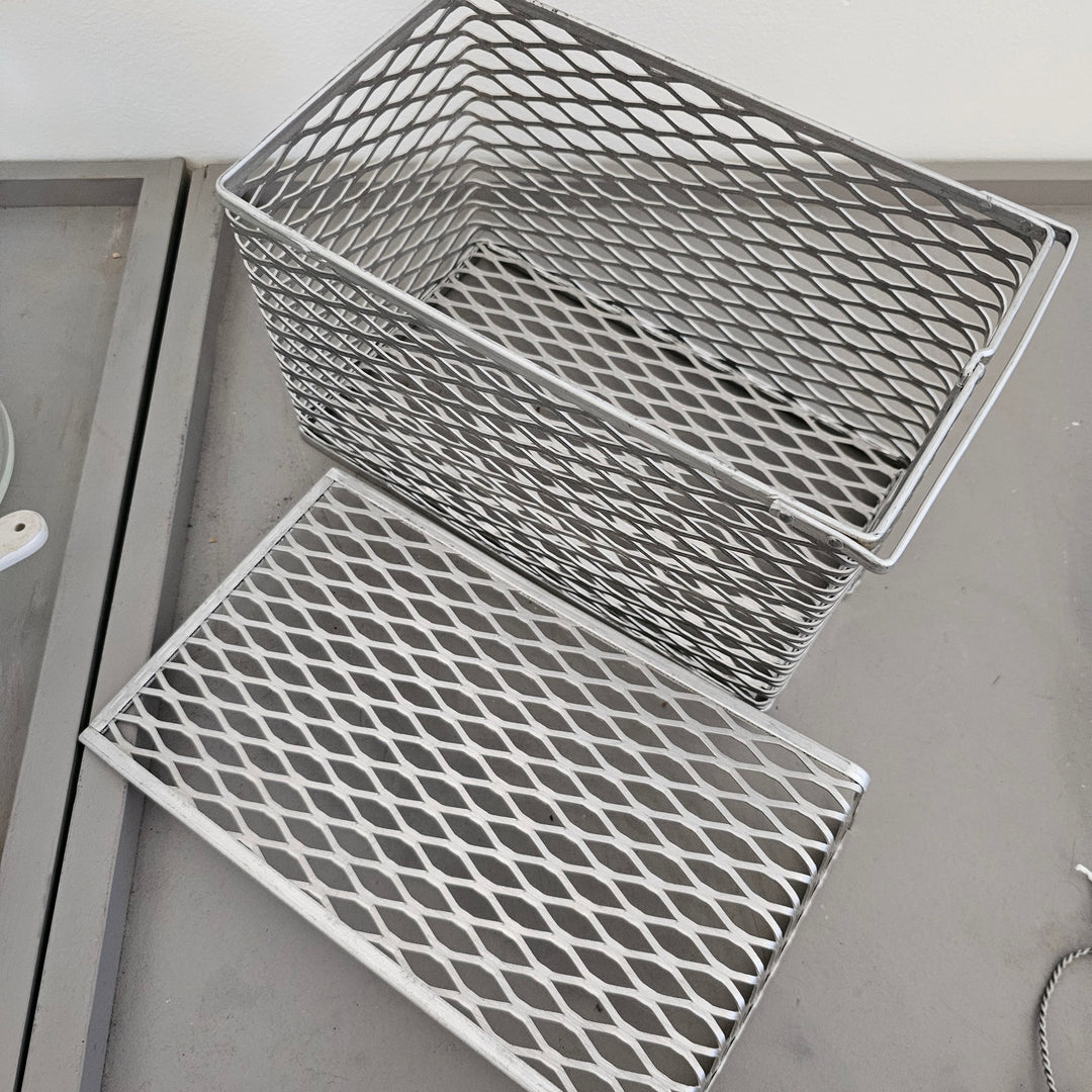 Aluminum Mesh Basket w/ Lid