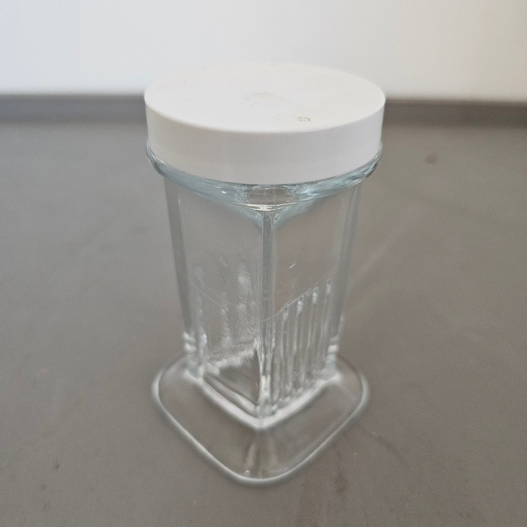 Small Glass Jar w/ Plastic Lid