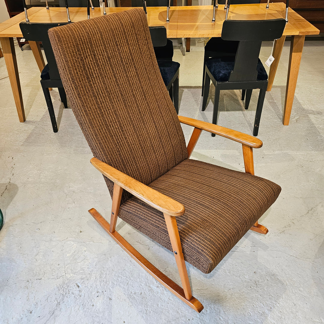 Vintage Upholstered Rocking Chair