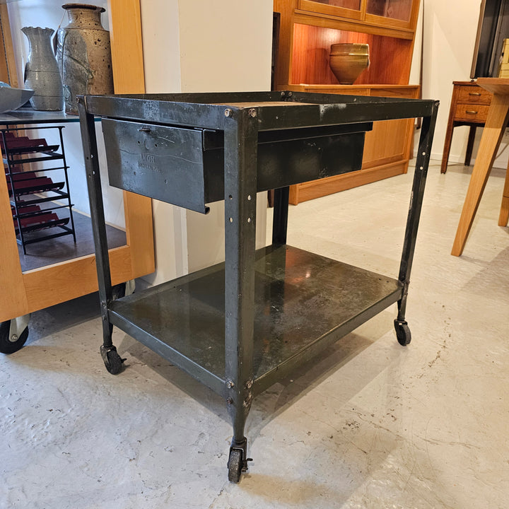 Metal Cart w/ Drawer by Lyon