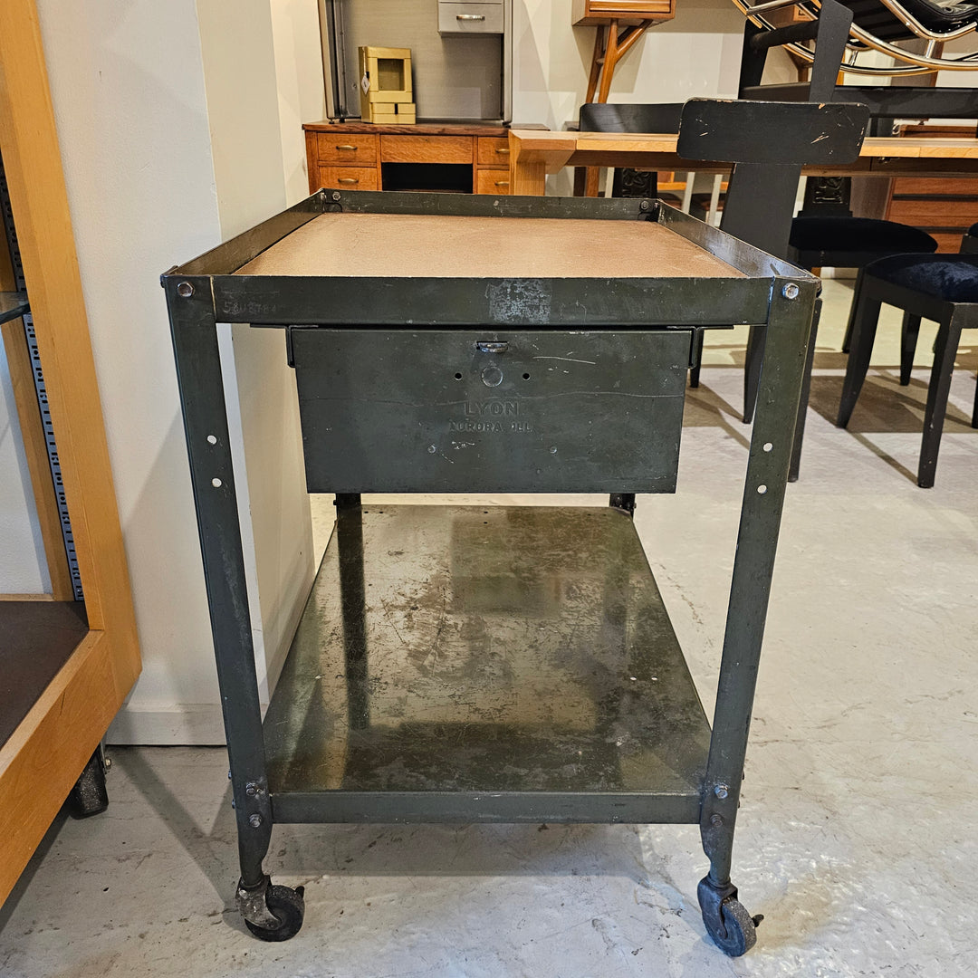 Metal Cart w/ Drawer by Lyon