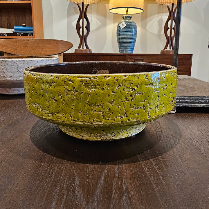 Aldo Londi Bitossi Ceramic Raised Bowl