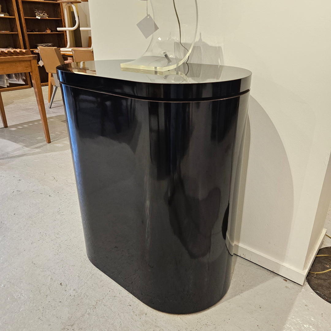 Large Black Display Plinth