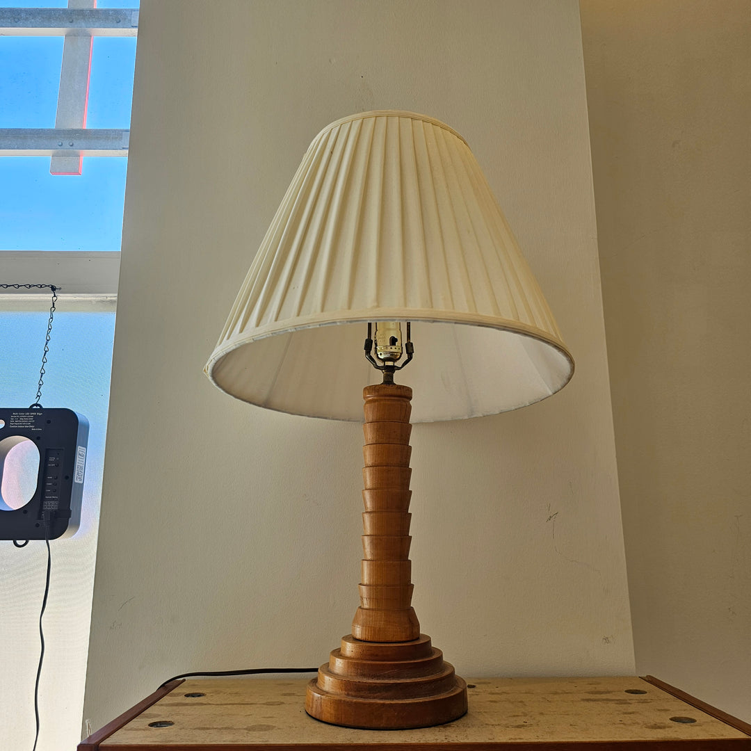 Handmade Wood Table Lamp