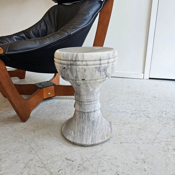 Marble Pedestal Stool Table