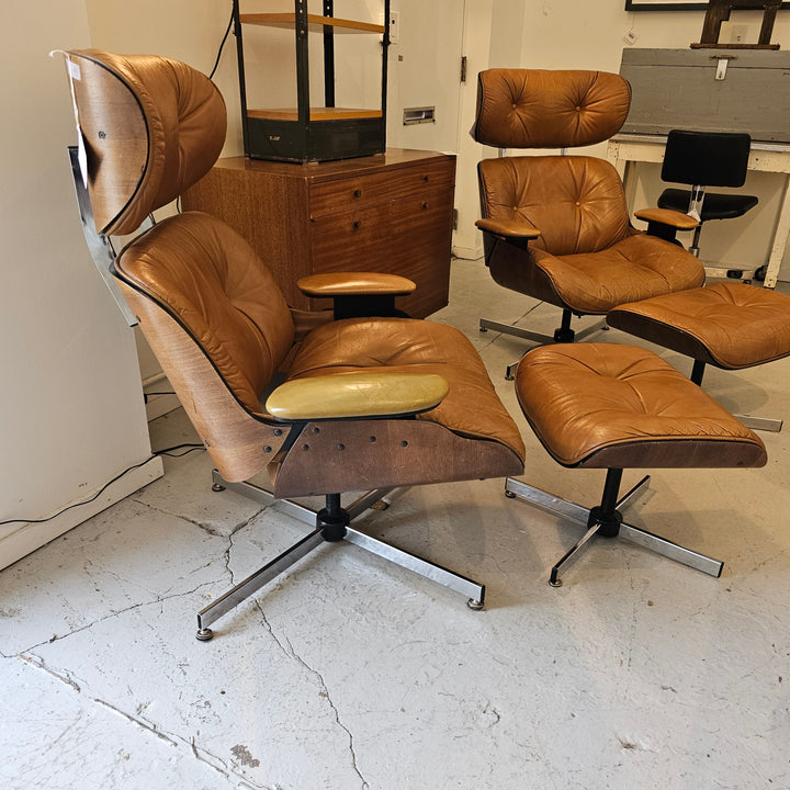 Plycraft "Eames Style" Lounge Chair & Ottoman