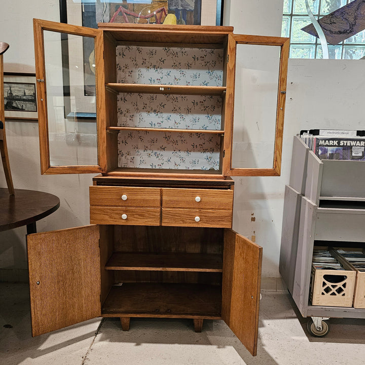 Pine Cabinet Hutch