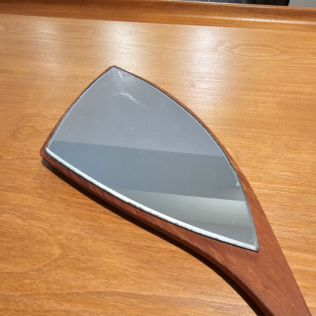 Swedish Teak Hand Mirror