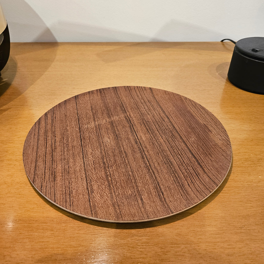 Scandanavian Wood Round Tray