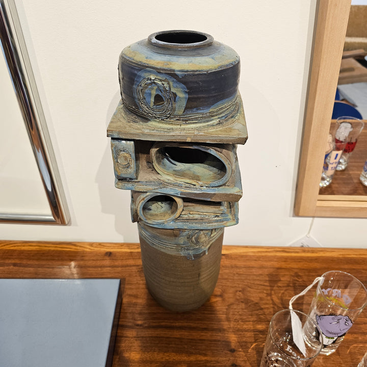 Large Abstract Sculptural Pottery Vase