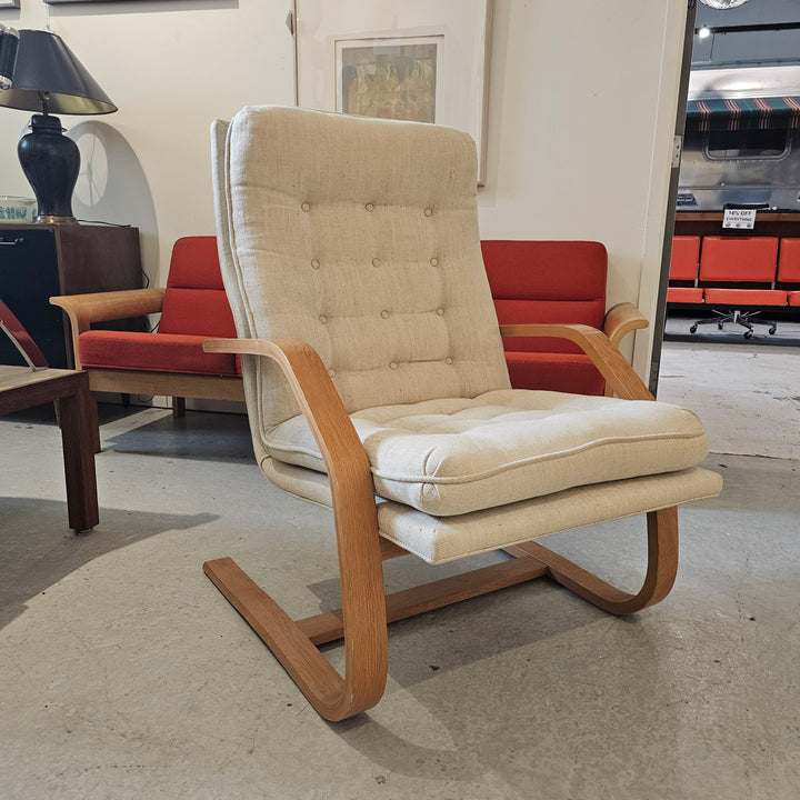 Vintage Scandinavian Bentwood Lounge Chair