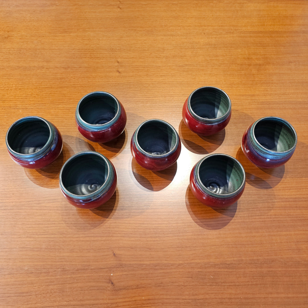 (7) Michael Smith Pottery Cups