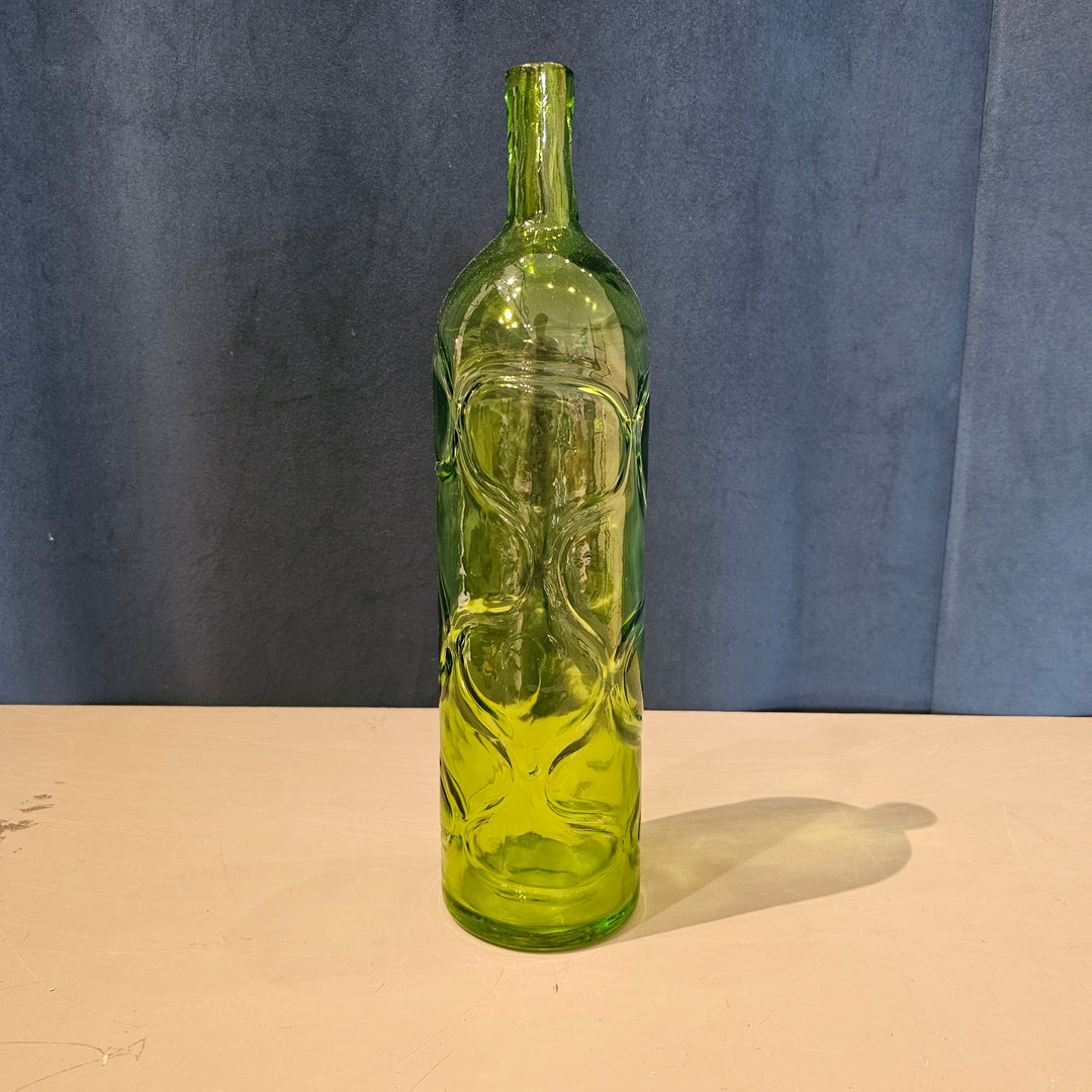 Green Glass Bottle Vase
