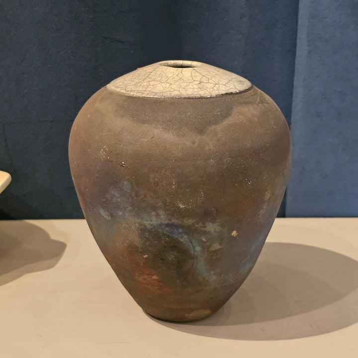 Raku Pottery Vase Artist - Sweeney