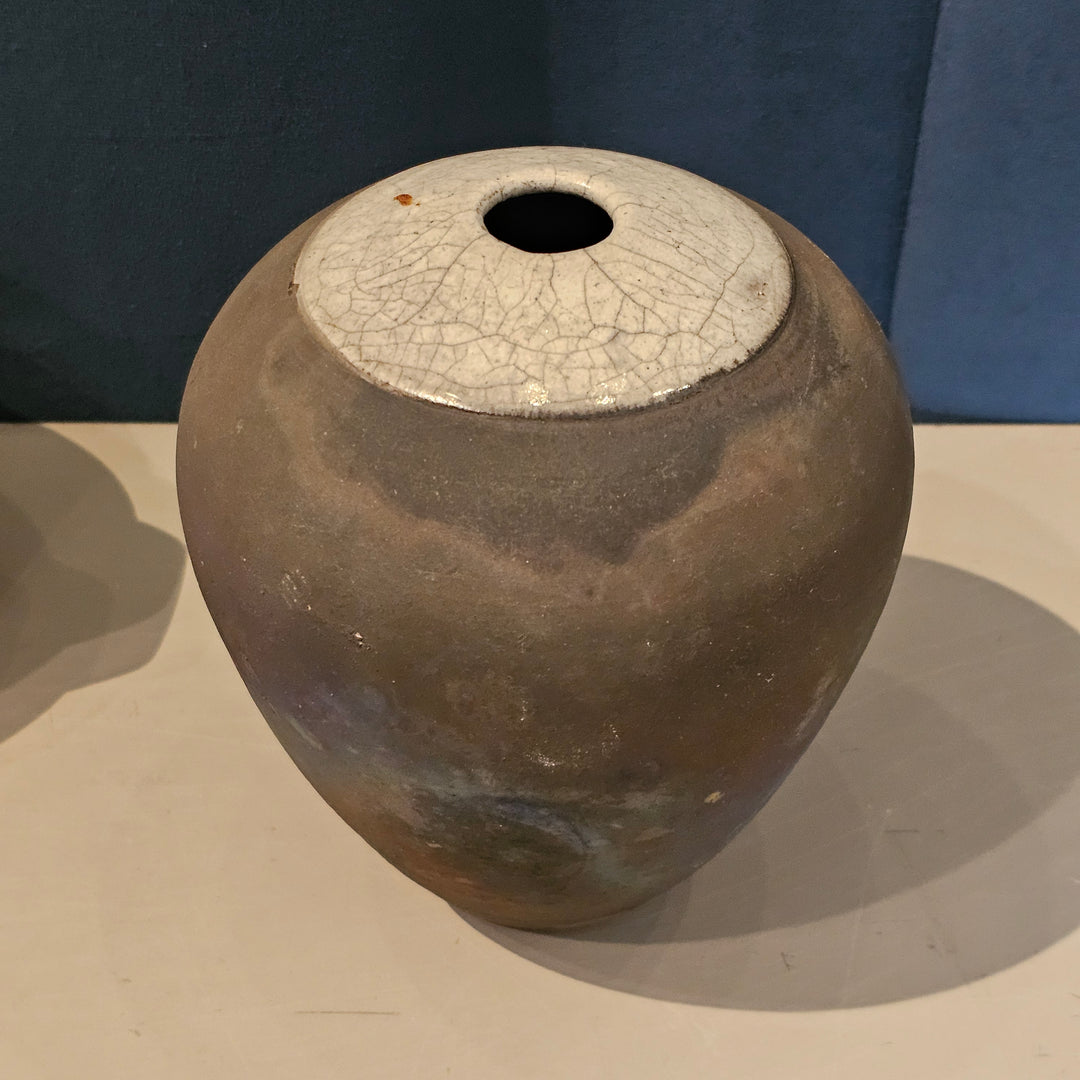 Raku Pottery Vase Artist - Sweeney