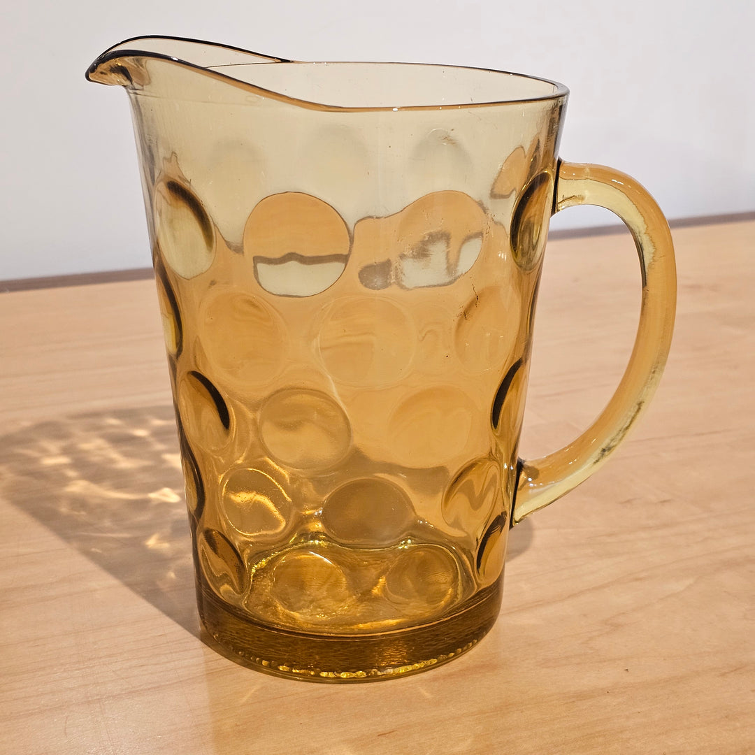 Hazel Atlas Glass Eldorado Gold Pitcher