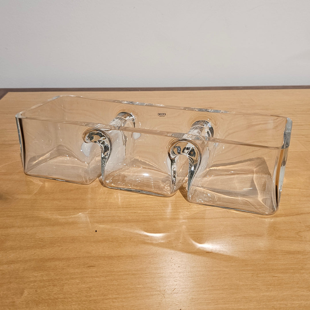 Krosno Divided Glass Dish