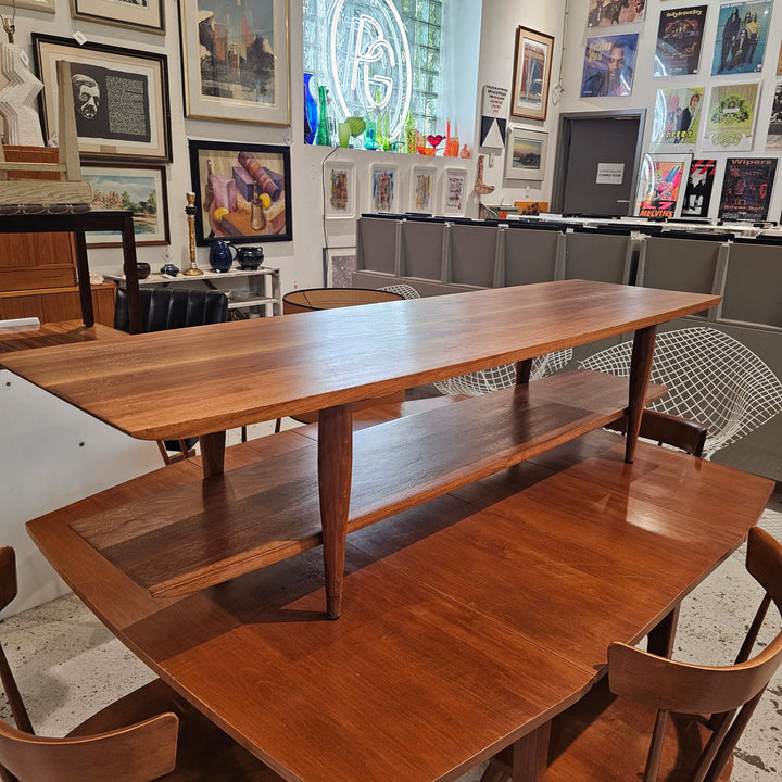 Vintage Two Tiered Walnut Coffee Table