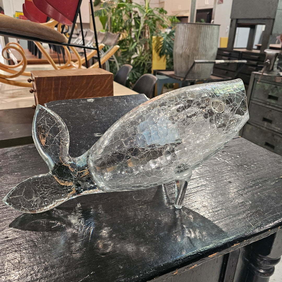 Blenko Crackle Glass Fish