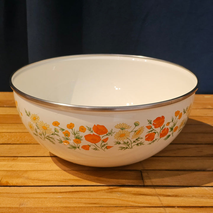 Enamel Kobe Kitchen Floral Bowl
