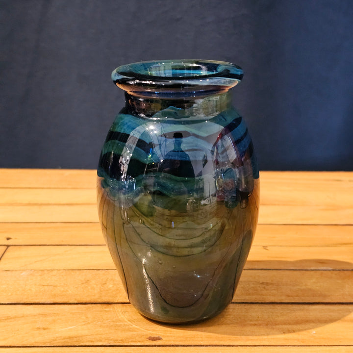 Signed Artist Glass Bud Vase