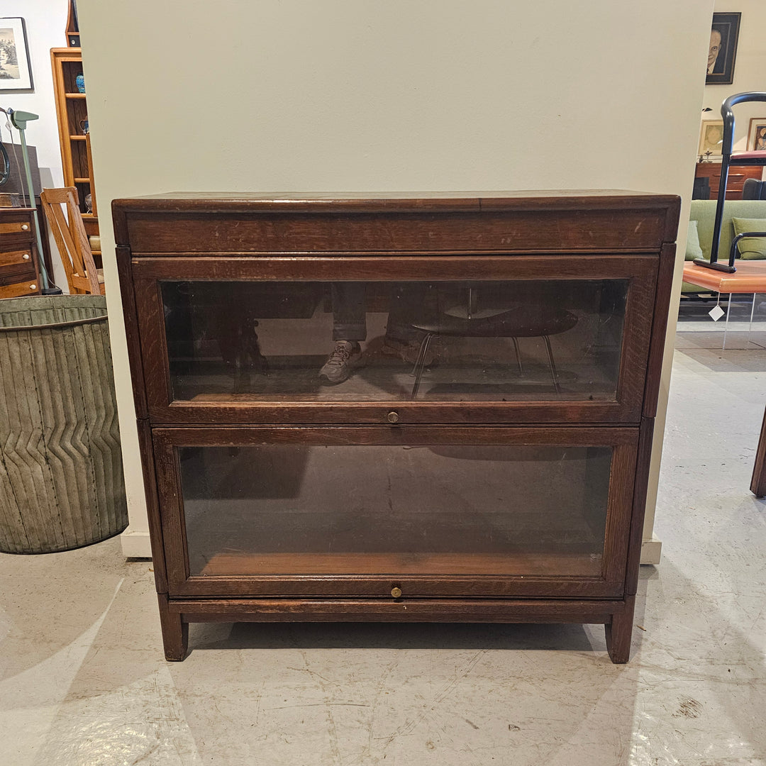 Antique Two Stack Barrister Cabinet