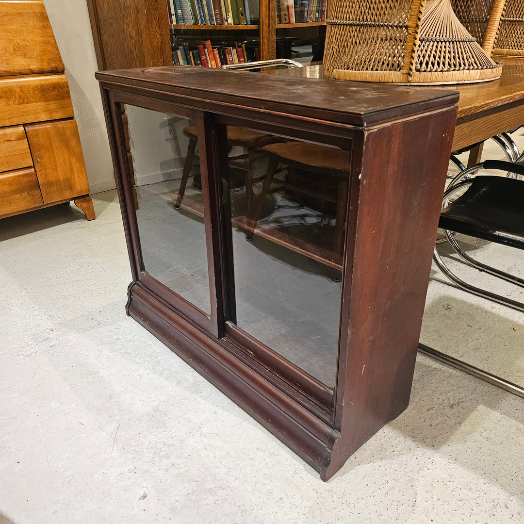 Antique Sliding Glass Door Display Cabinet