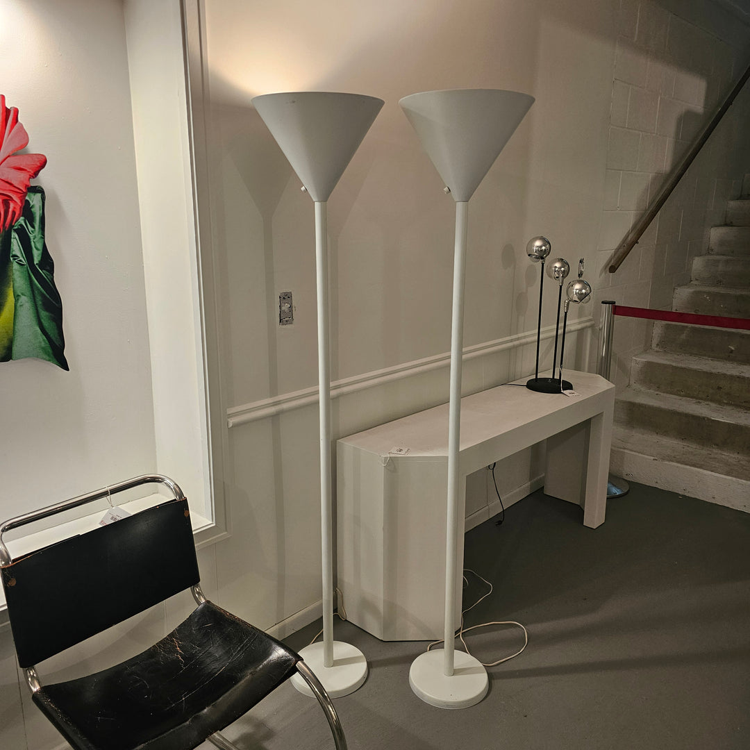 Nessen Style Torchiere Floor Lamp