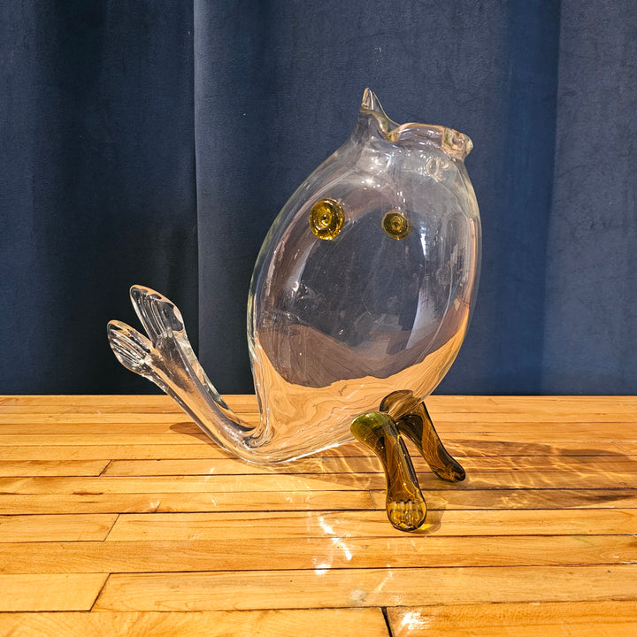 Large Italian Art Glass Fish Vase