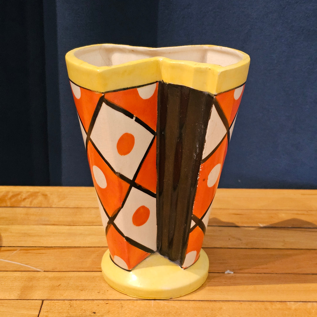 Art Deco Hand Painted Japanese Vase