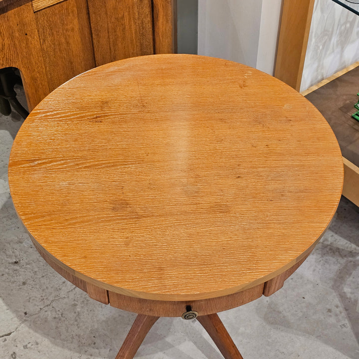 Round Side Table w/ Drawer