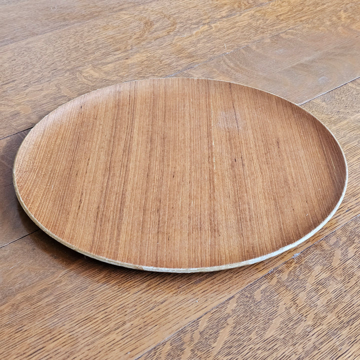 12" Round Teak Serving Tray