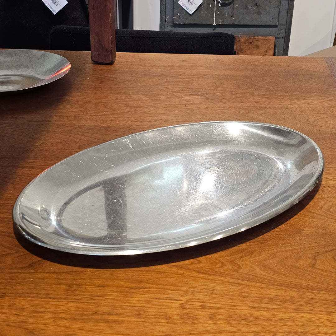 Large Oval Stainless Steel Platter
