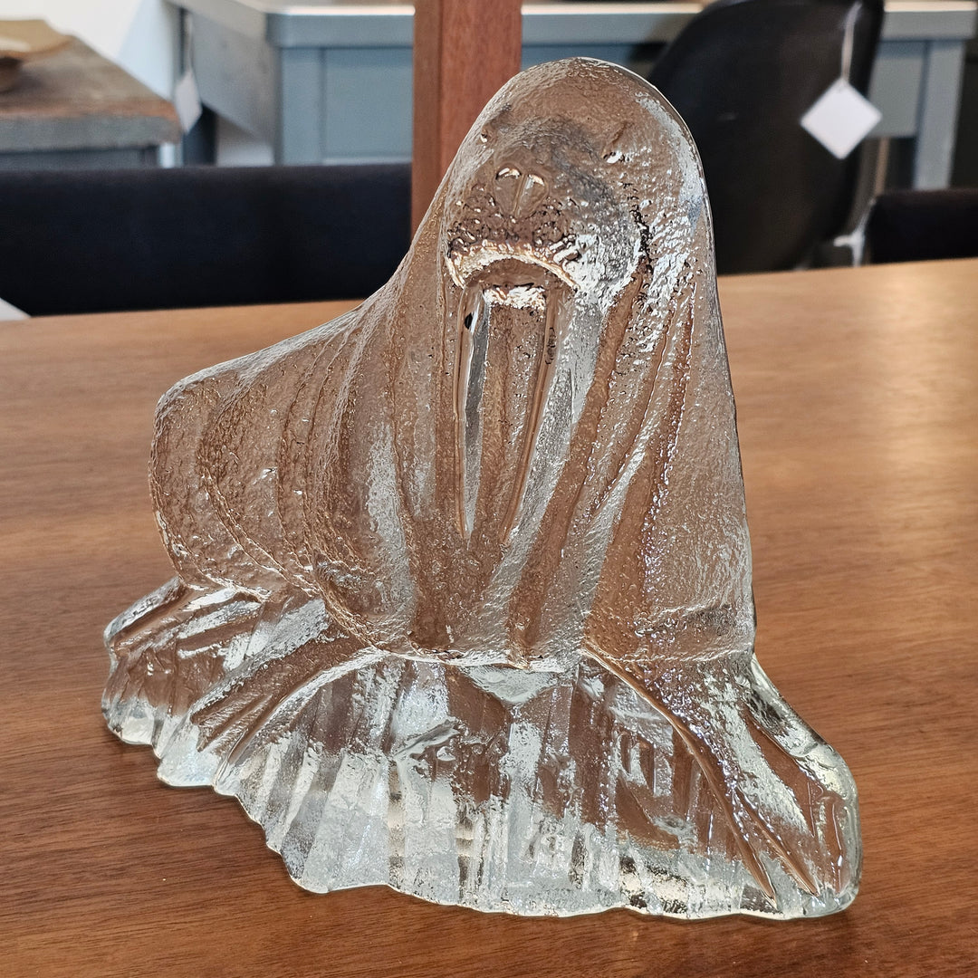 Large Blenko Glass Walrus
