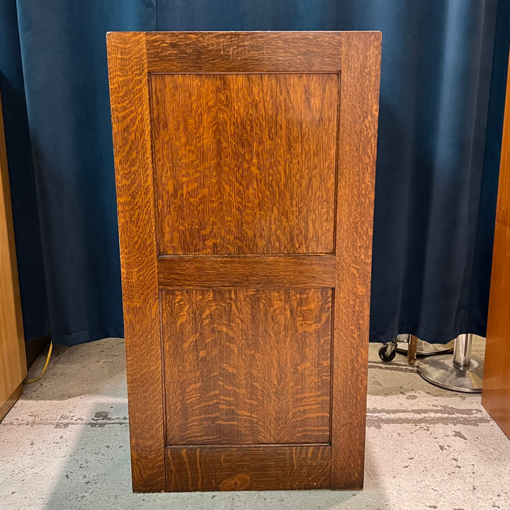 Antique Shaw Walker Solid Oak Storage Cabinet