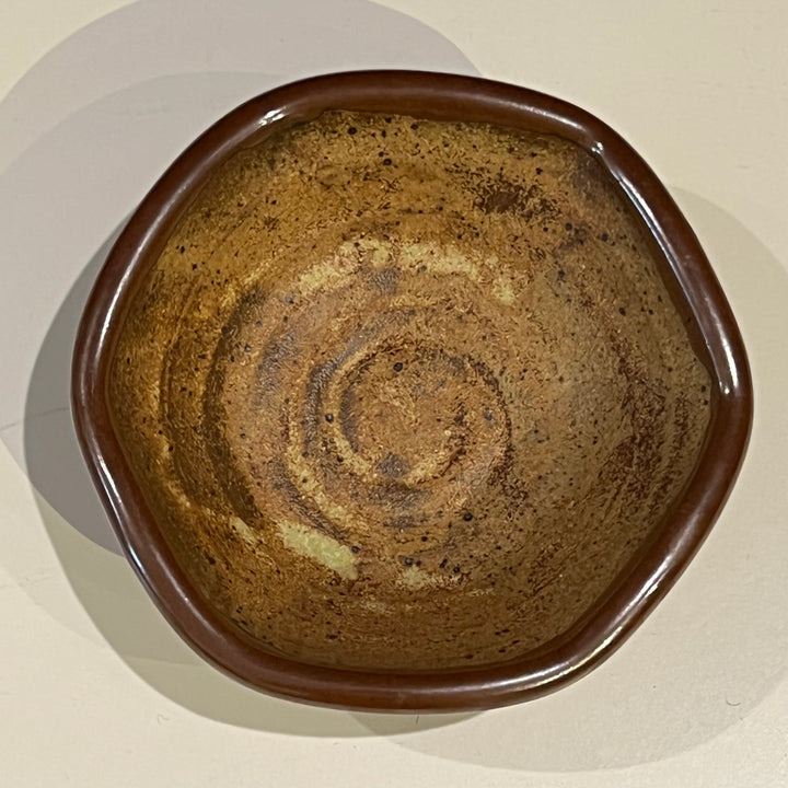 1970s Studio Pottery Hexagonal Bowl