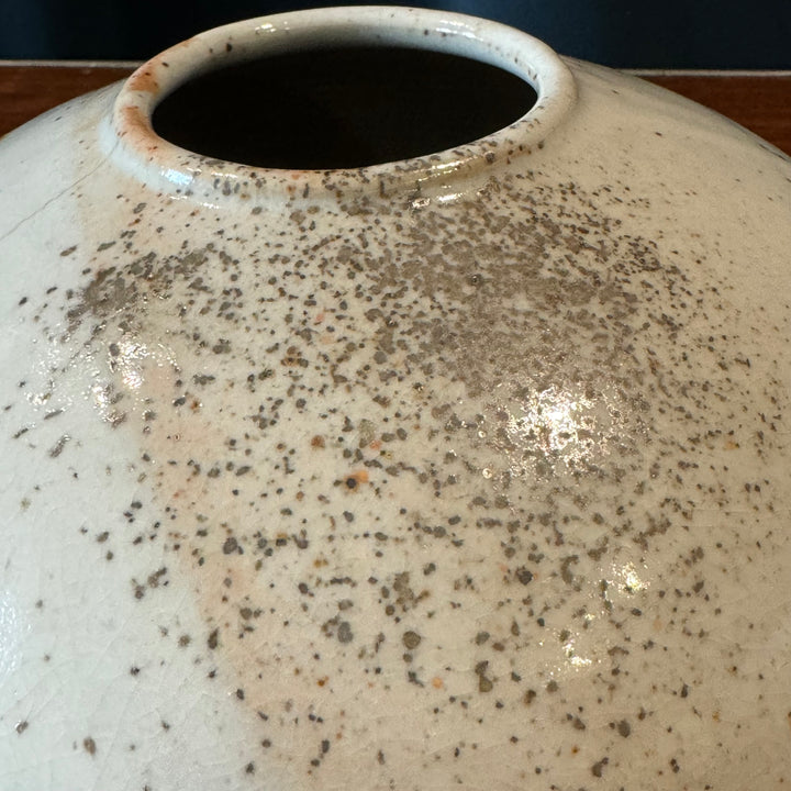 Studio Pottery Shino Glaze Vase