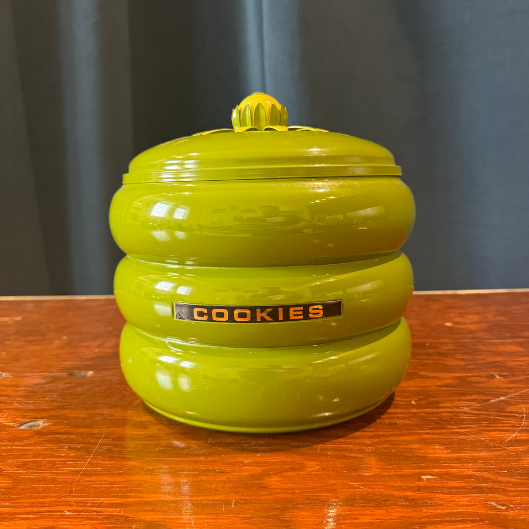 Pagoda Green Cookie Jar