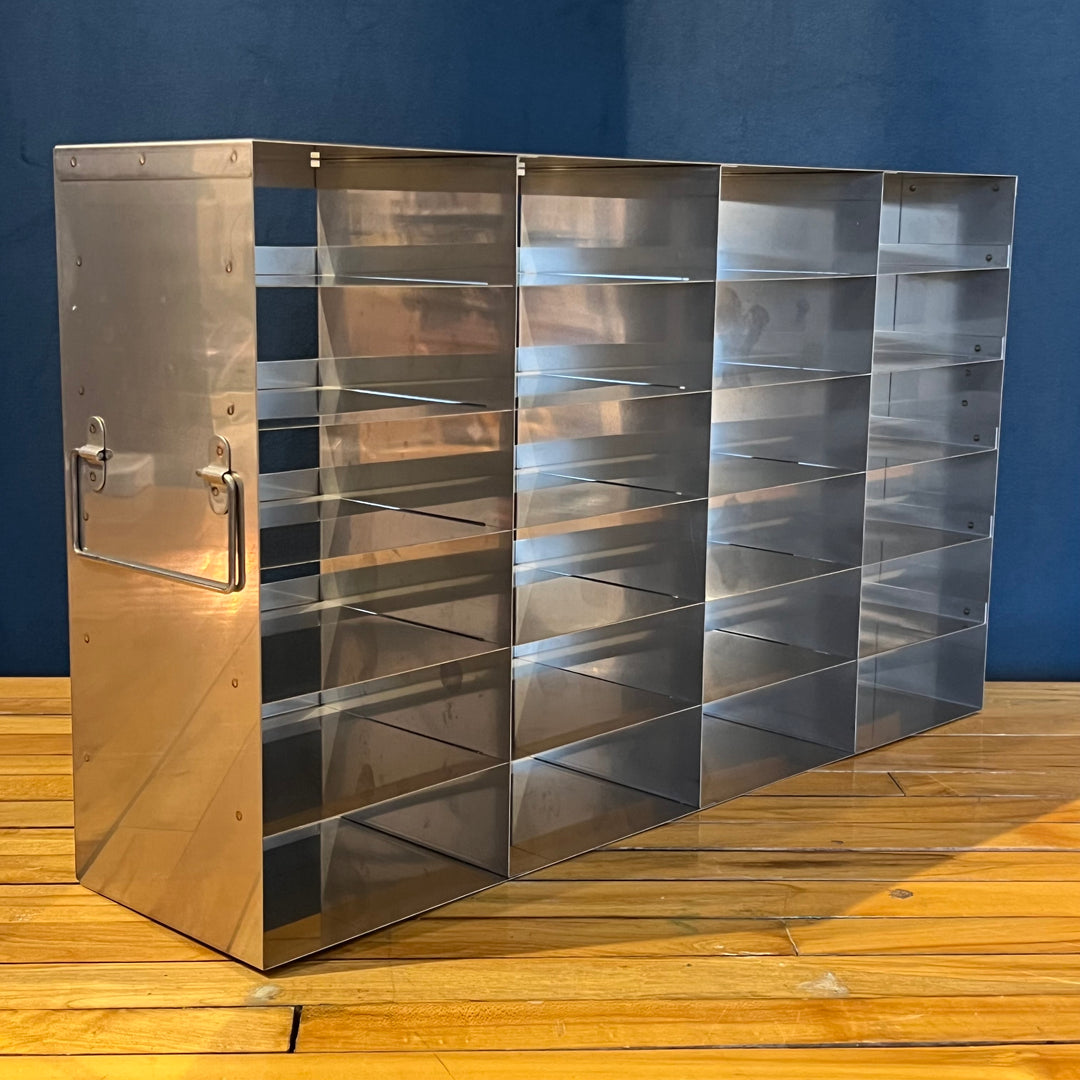 24-Slot Stainless Autoclave CD Rack