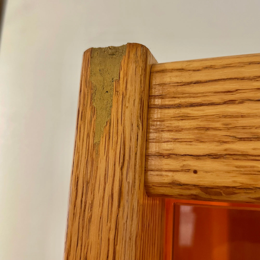 Belgian Blond Oak Display/Media Cabinet