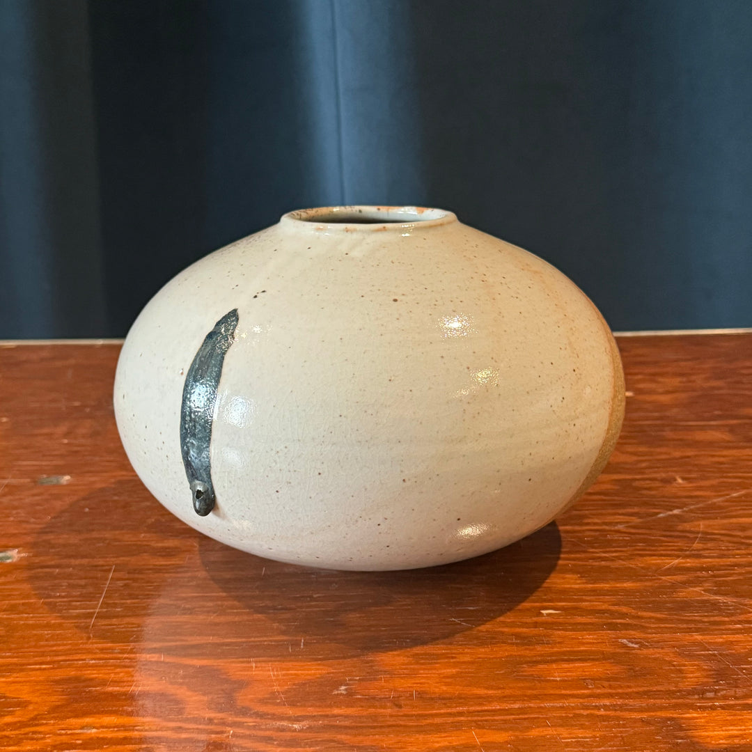 Studio Pottery Shino Glaze Vase