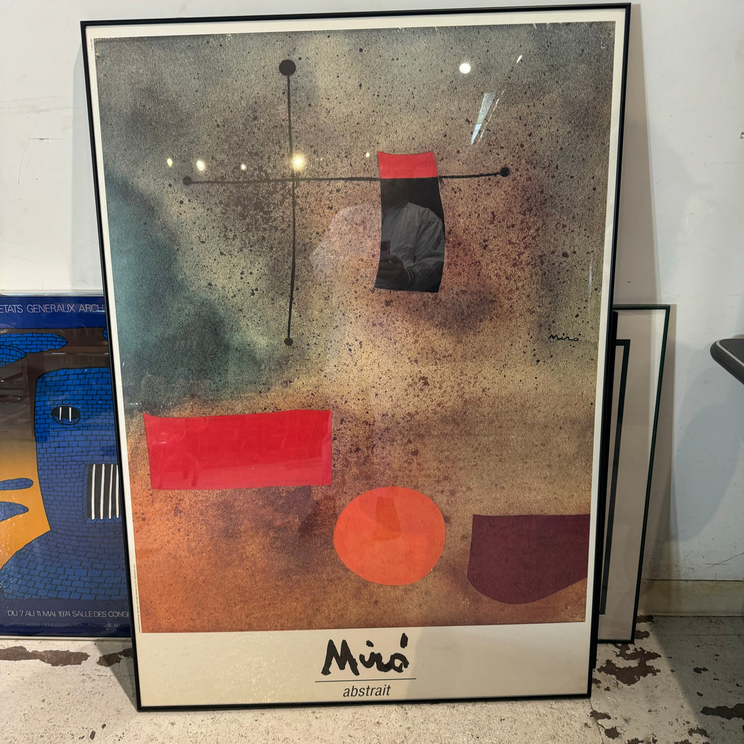 Large Framed Miro Poster