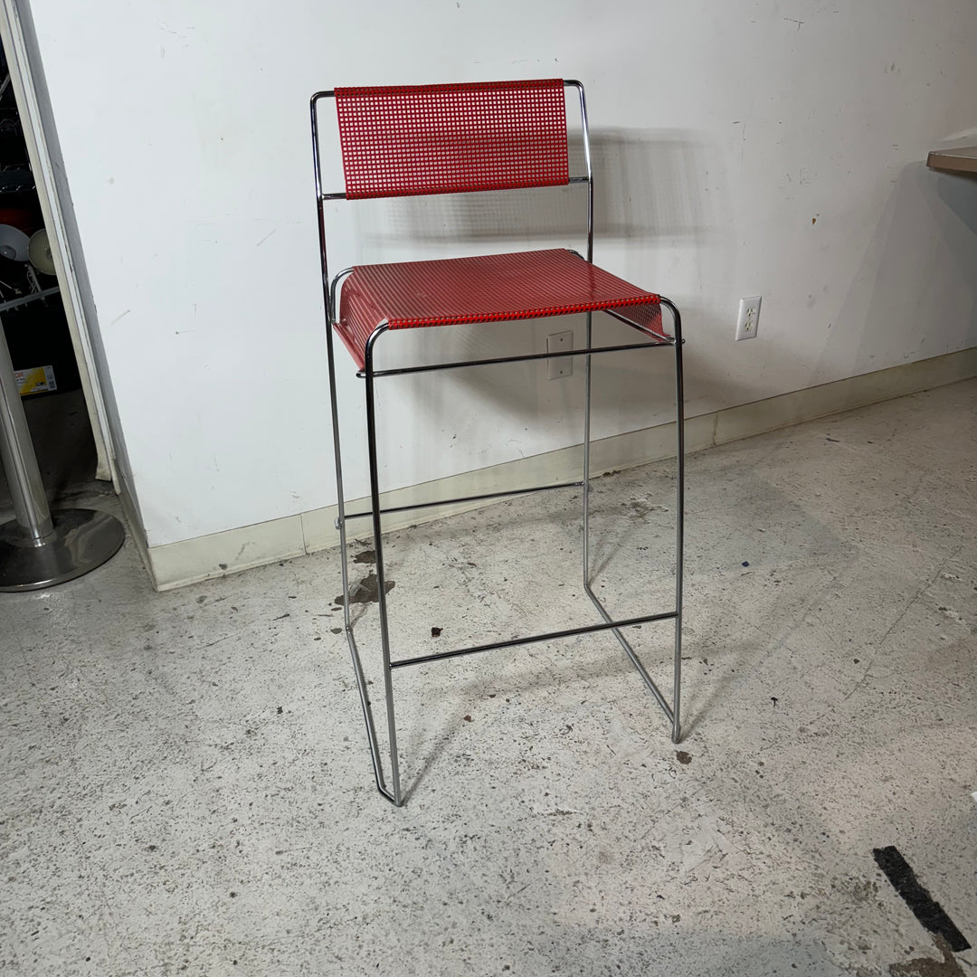 Vintage 'Tomado' Mesh Bar Stool