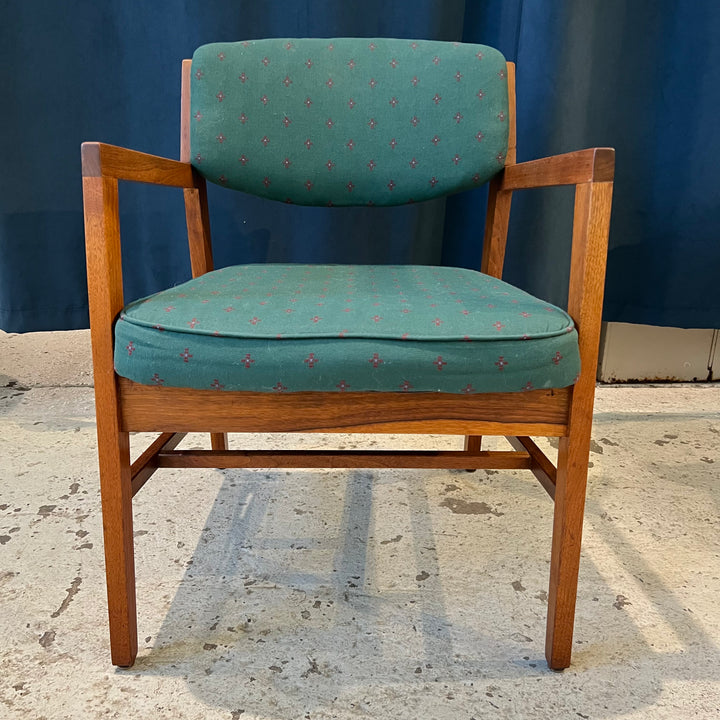 Vintage Gunlocke-style Walnut Armchair