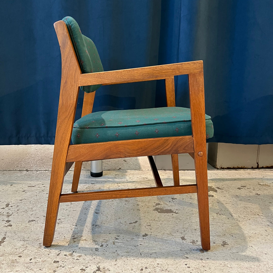 Vintage Gunlocke-style Walnut Armchair