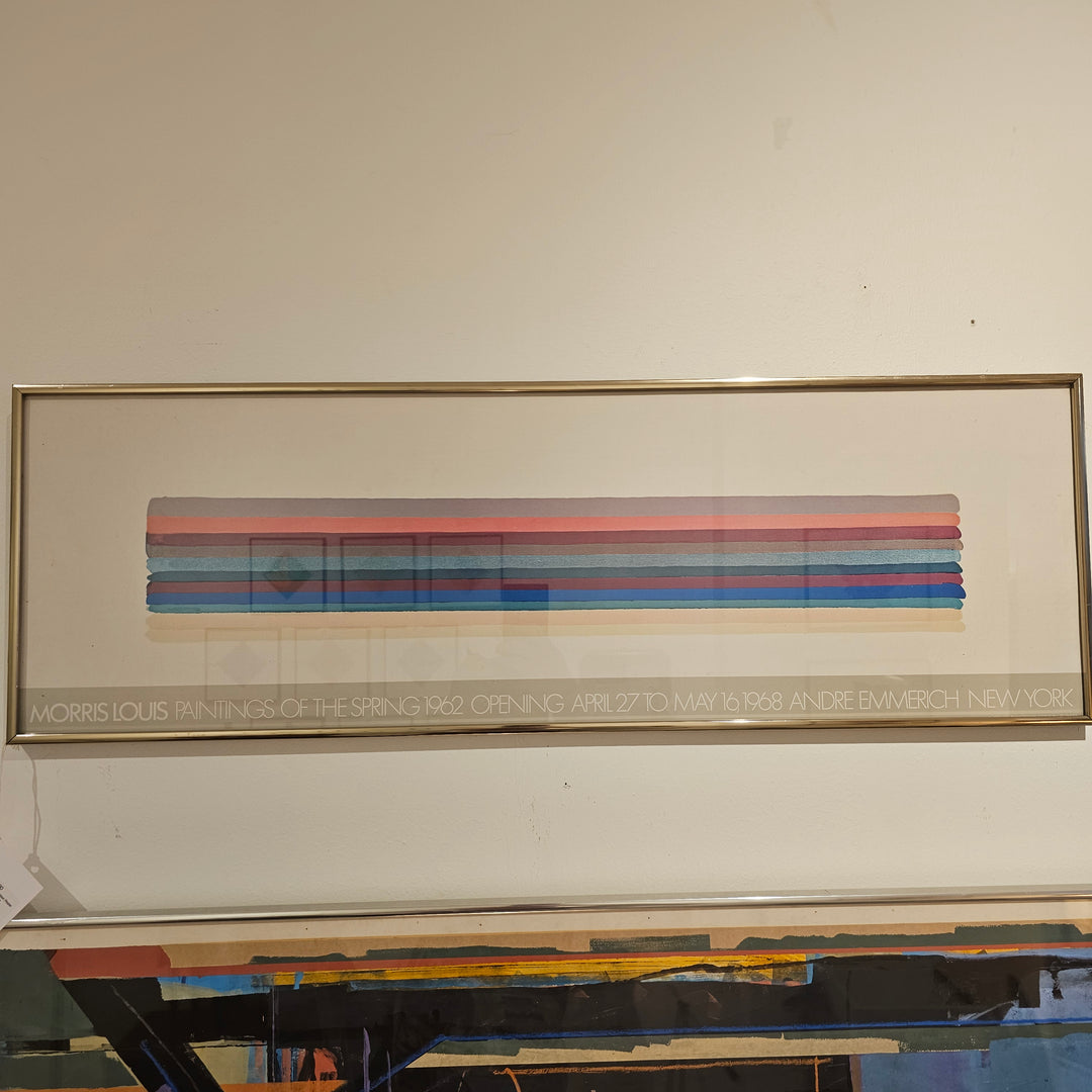 Framed Morris Louis Exhibition Poster