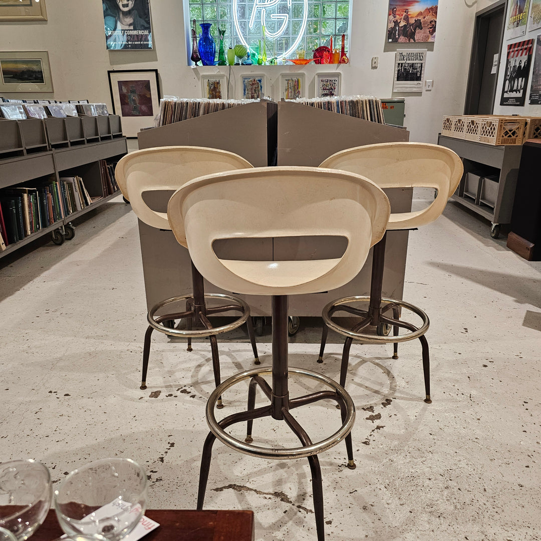 (3) Joal Molded Fiberglass Bar Stools