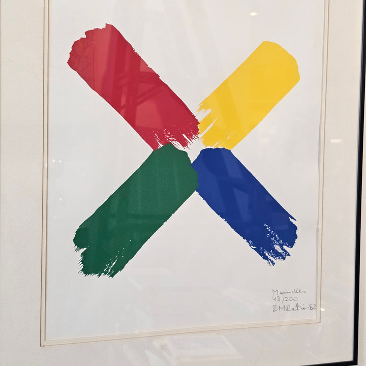 Framed Marimekko Style Artwork - Signed